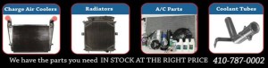 radiators, charge air coolers, ac parts and more